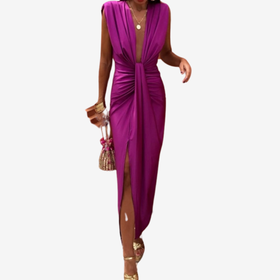 Assia™ Drapert midikjole