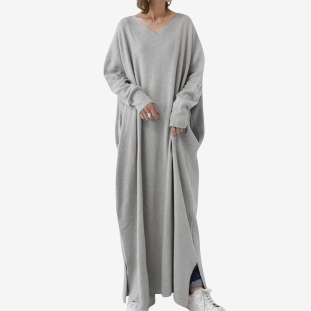 René™ V-hals maxi genser
