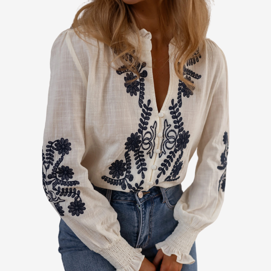 Isaure™ Brodert topp