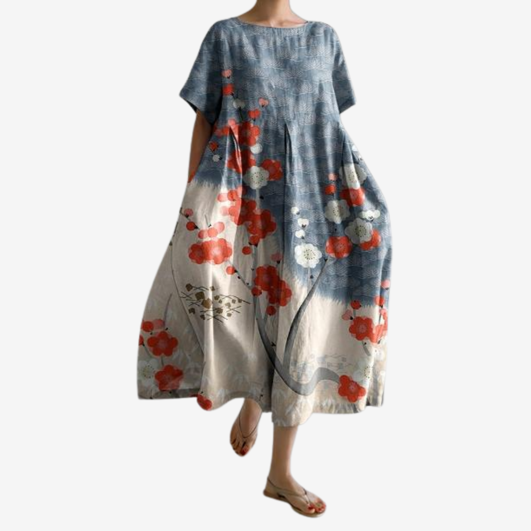 Liora™ Flytende blomstret kjole
