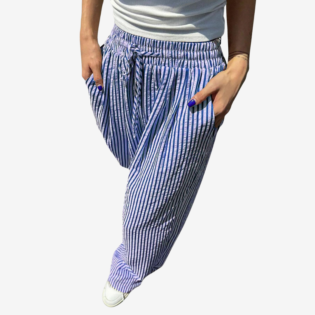 Zara™ Avslappede stripete bukser