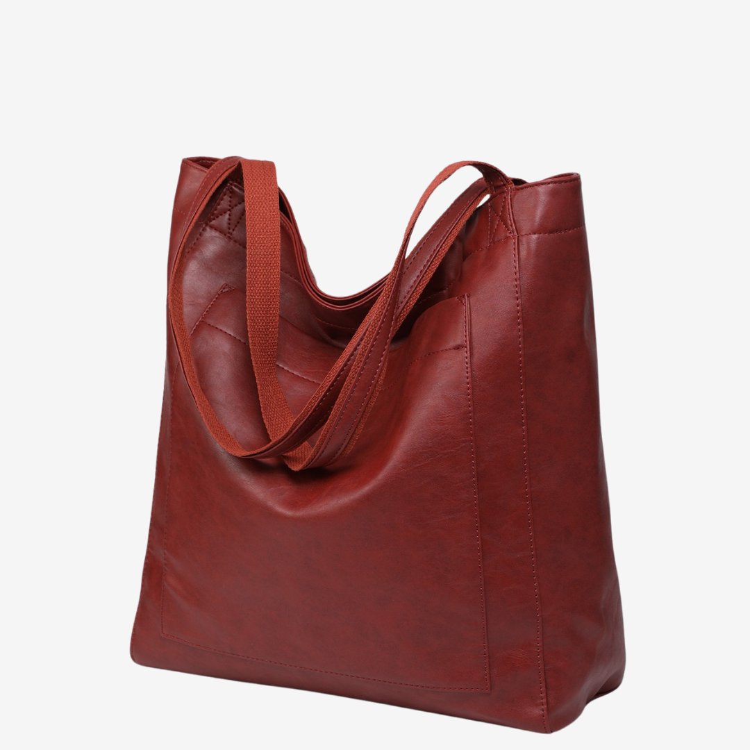 Evelyne™ Vintage skinn toteveske veske
