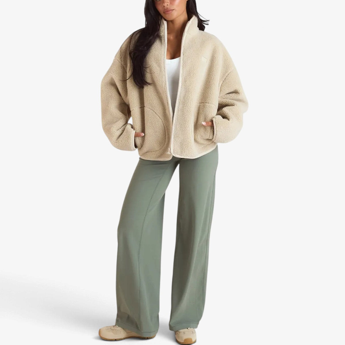 Leonore™ Plysj Fleece-jakke med glidelås