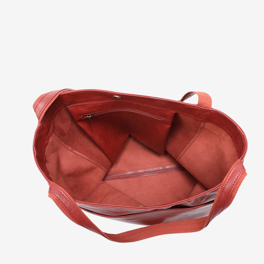 Evelyne™ Vintage skinn toteveske veske