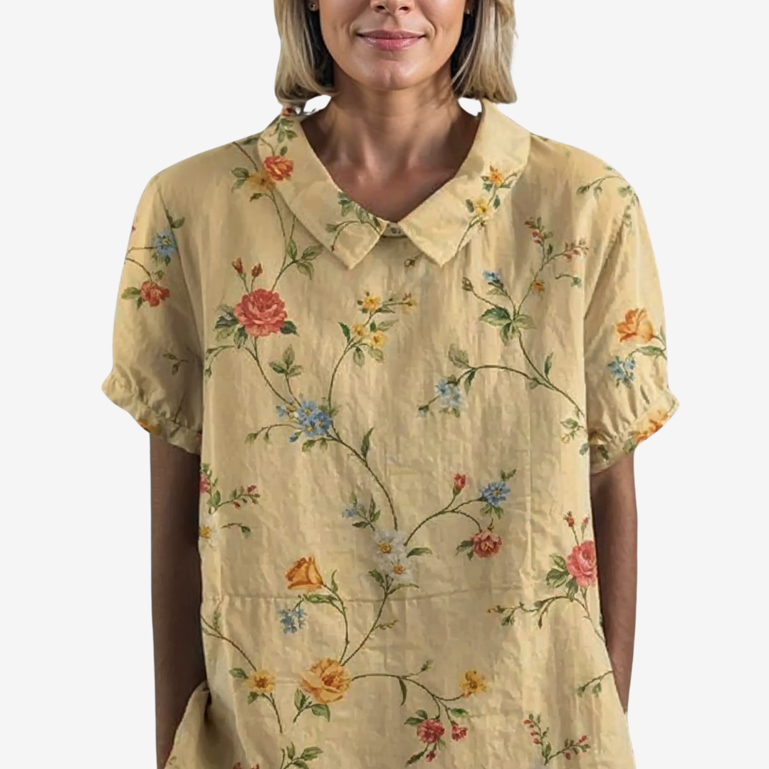 Amélie™ Vintage linbluse