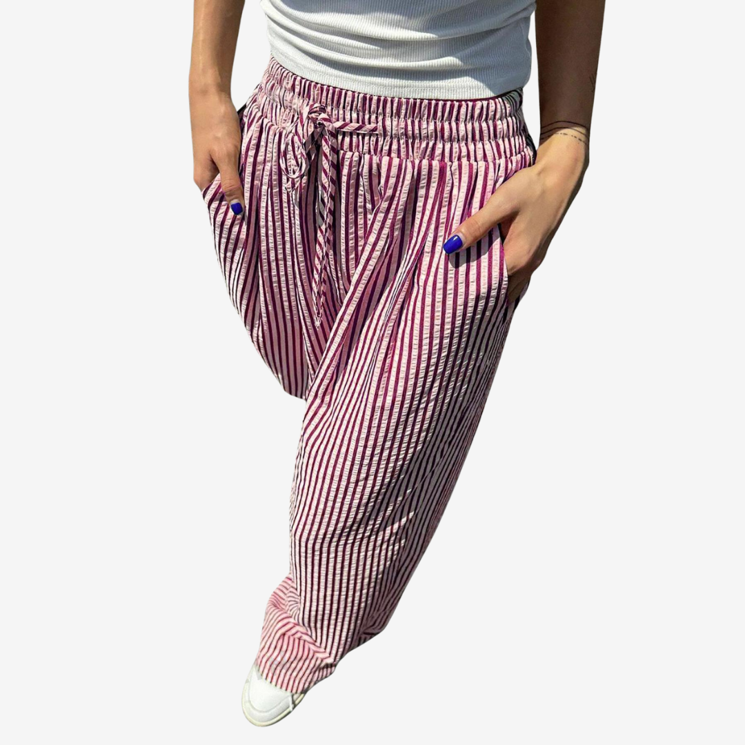 Zara™ Avslappede stripete bukser