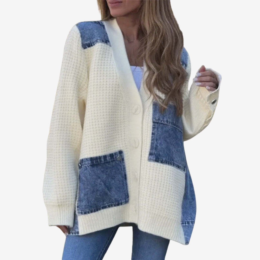 Malika™ Patchwork cardigan