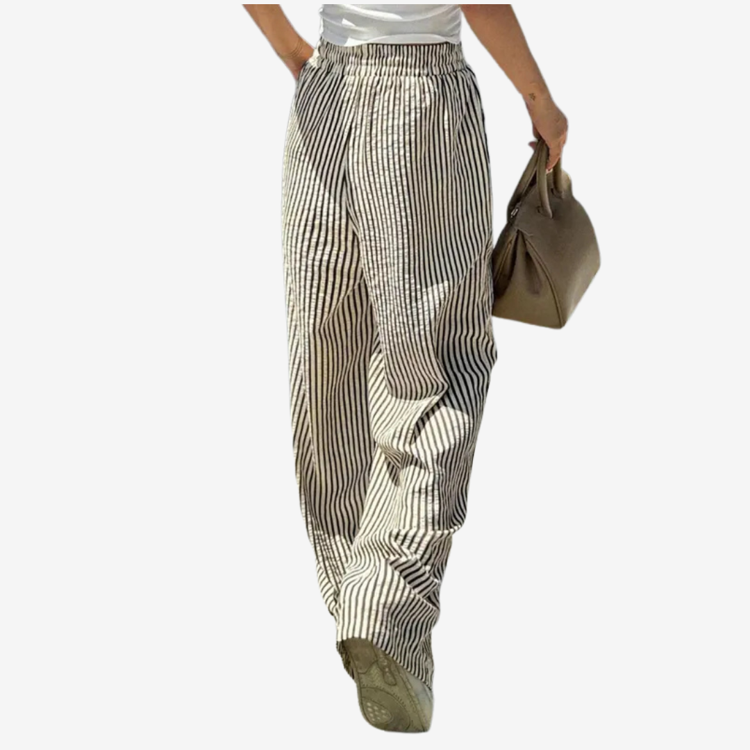 Zara™ Avslappede stripete bukser