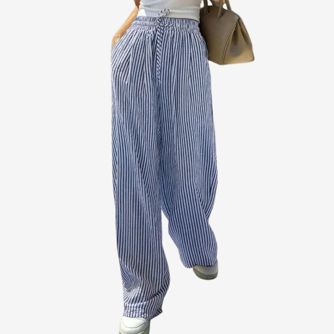 Zara™ Avslappede stripete bukser