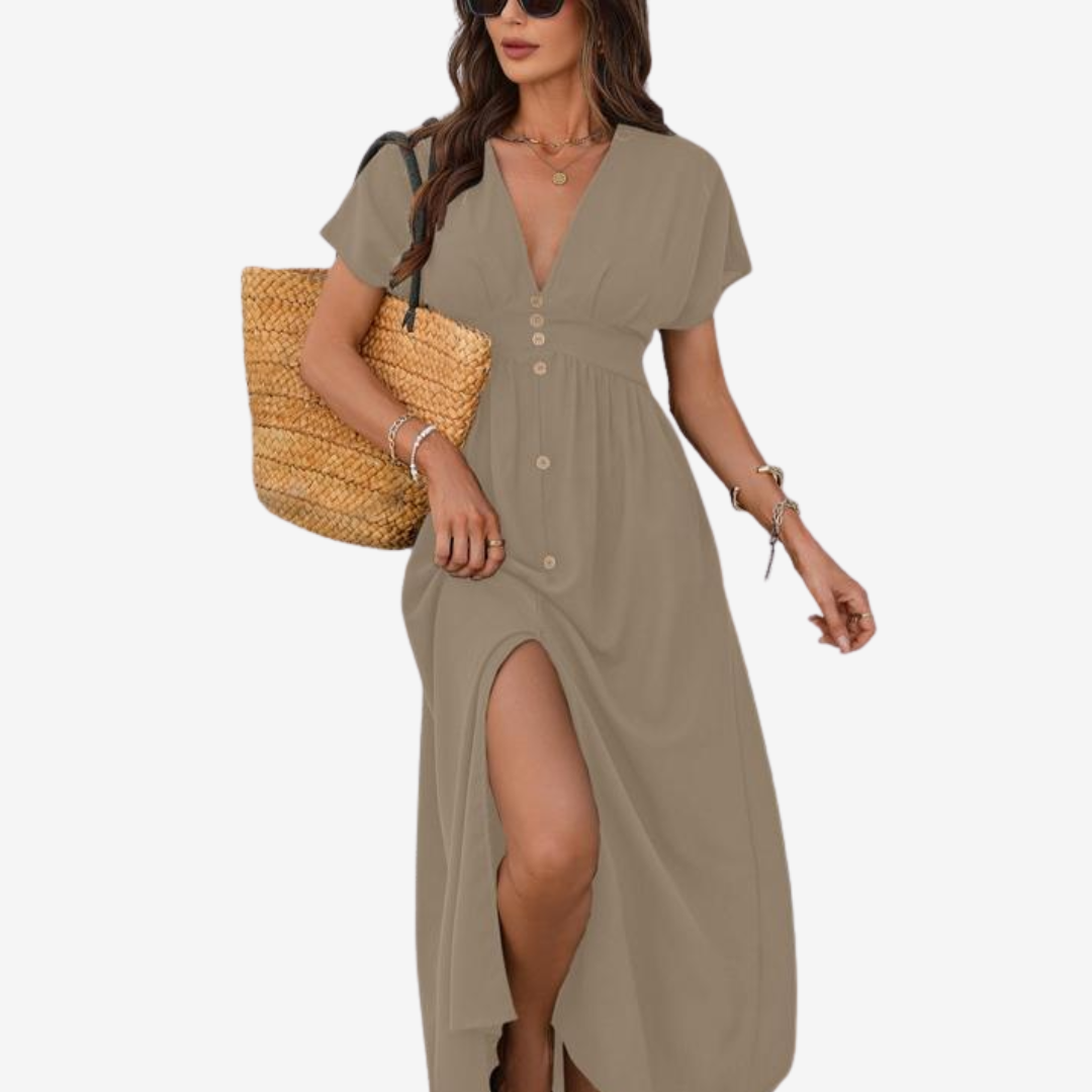 Serena™ Elegant kjole med splitt
