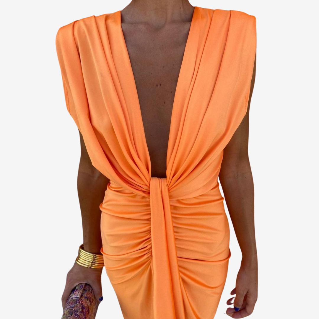Assia™ Drapert midikjole