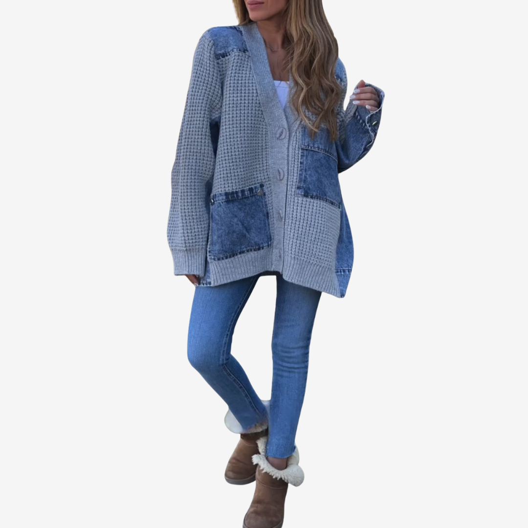 Malika™ Patchwork cardigan
