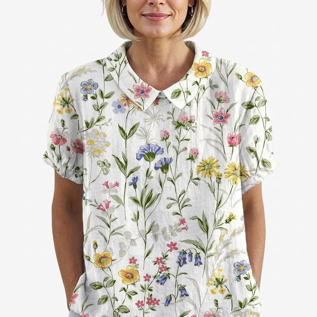 Amélie™ Vintage linbluse