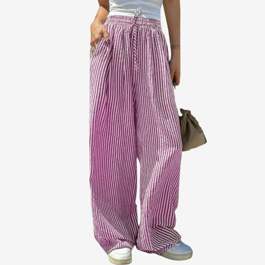 Zara™ Avslappede stripete bukser
