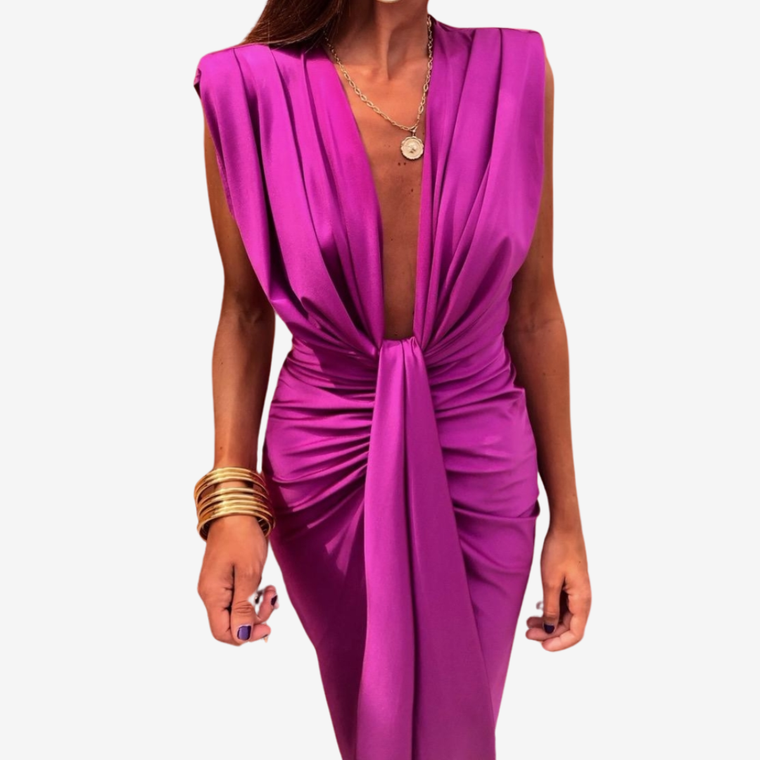 Assia™ Drapert midikjole