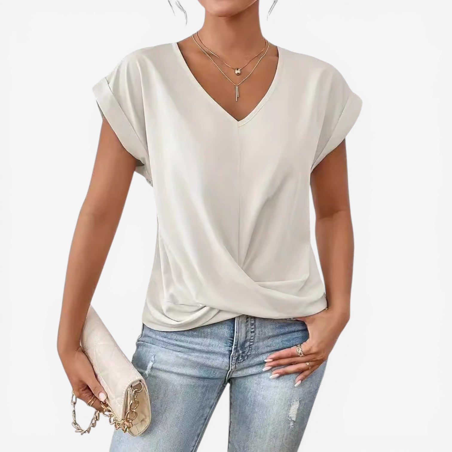 Adria™ Plissert bluse