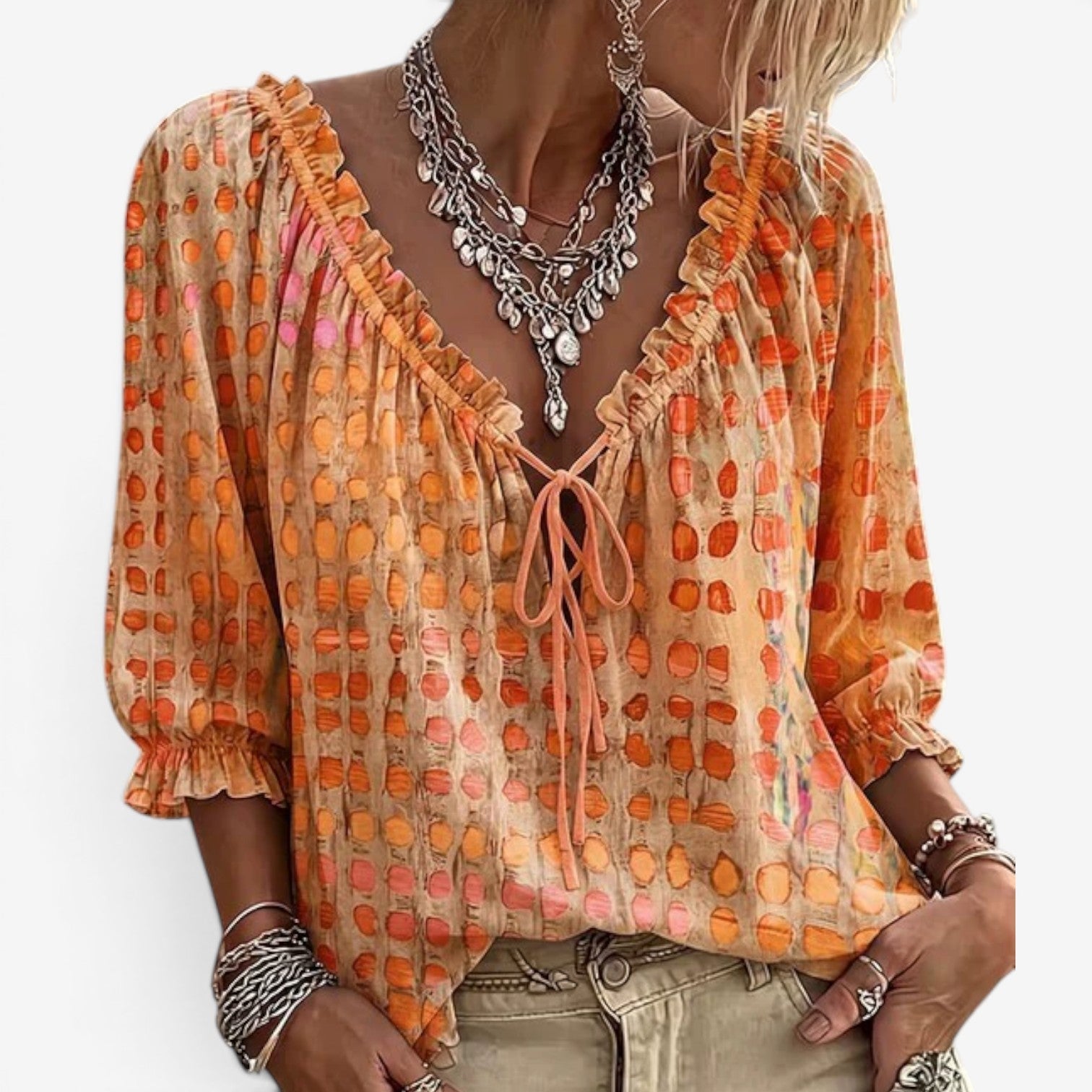Ellena™ Boho chic bluse
