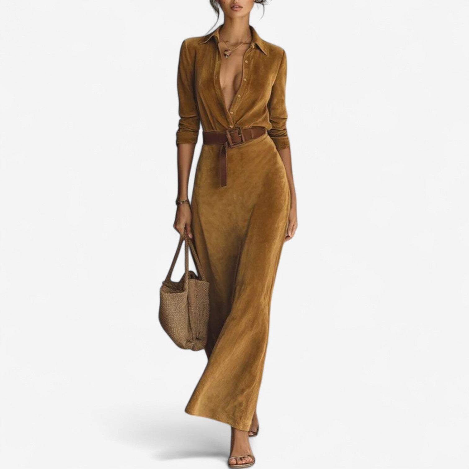 Emmanuella™ Minimalistisk maxikjole