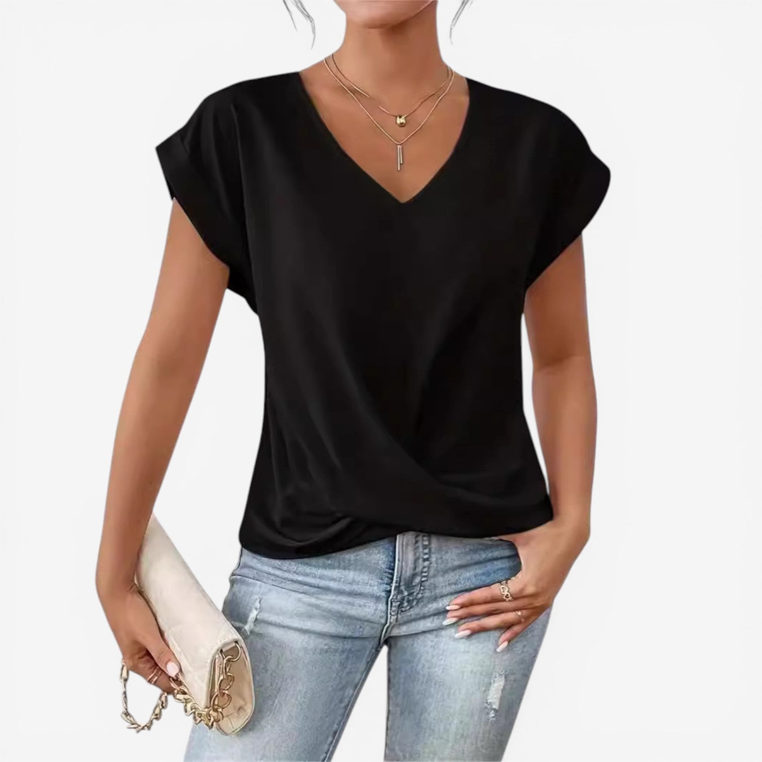 Adria™ Plissert bluse