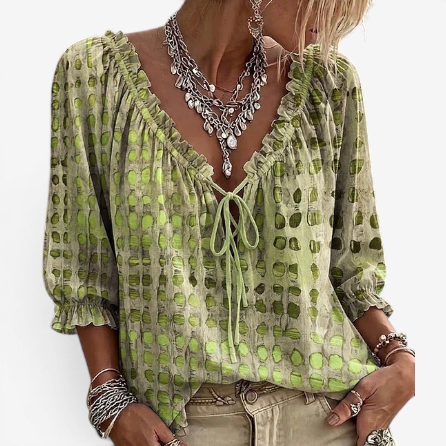 Ellena™ Boho chic bluse