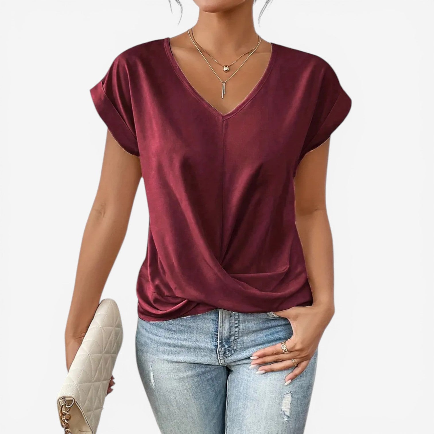 Adria™ Plissert bluse