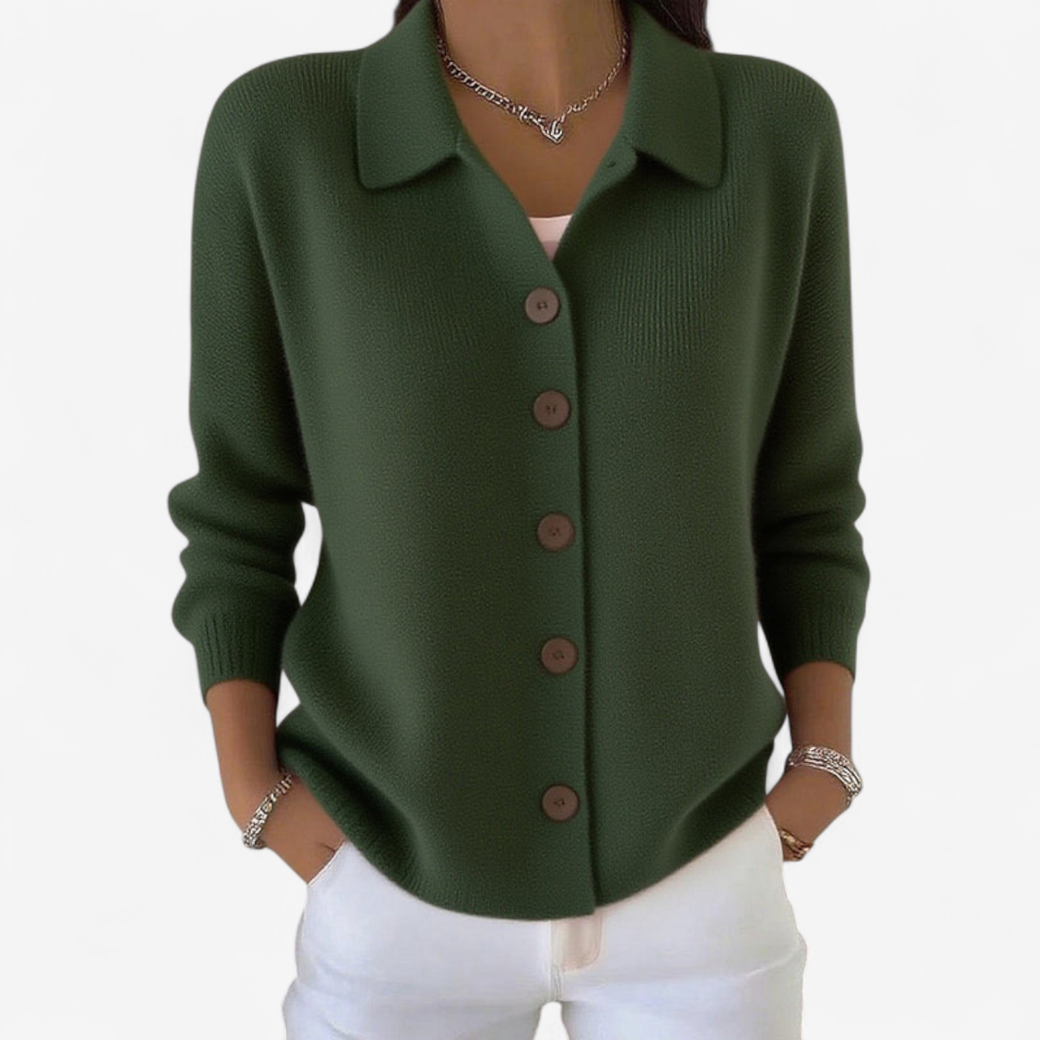 Adrienne™ Elegant jakke med knapper
