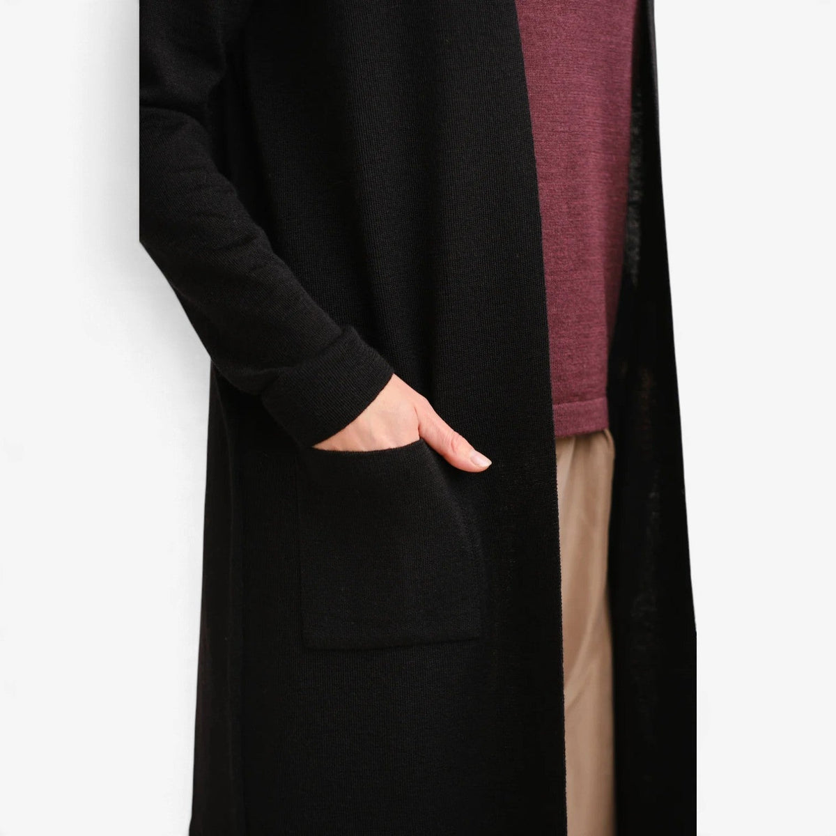Liliane™ Langkardigan med åpen front