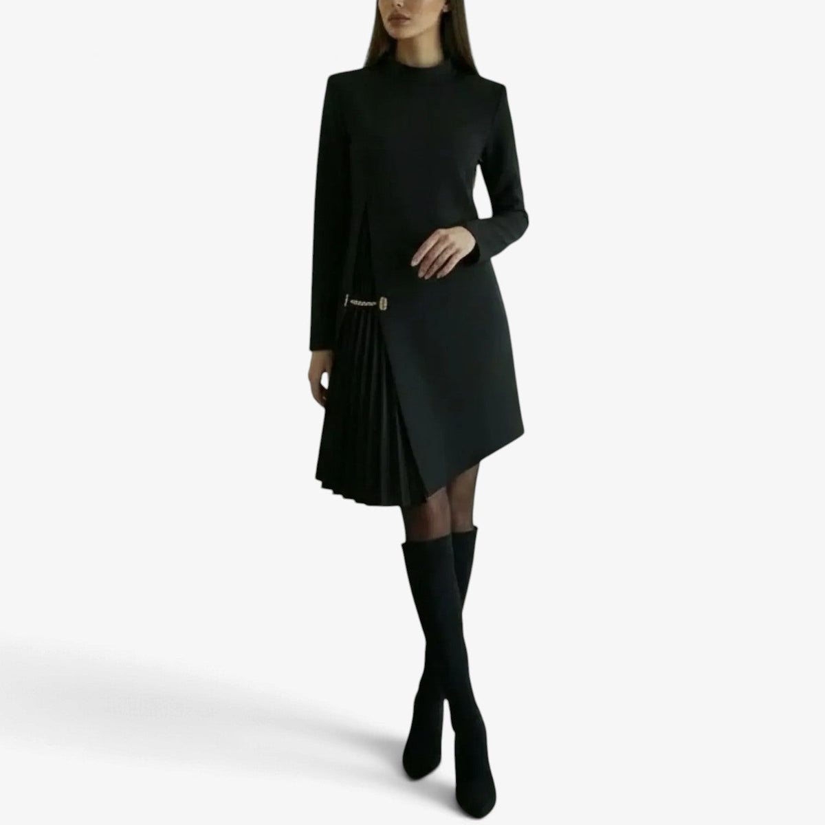 Apolline™ Asymmetrisk midikjole