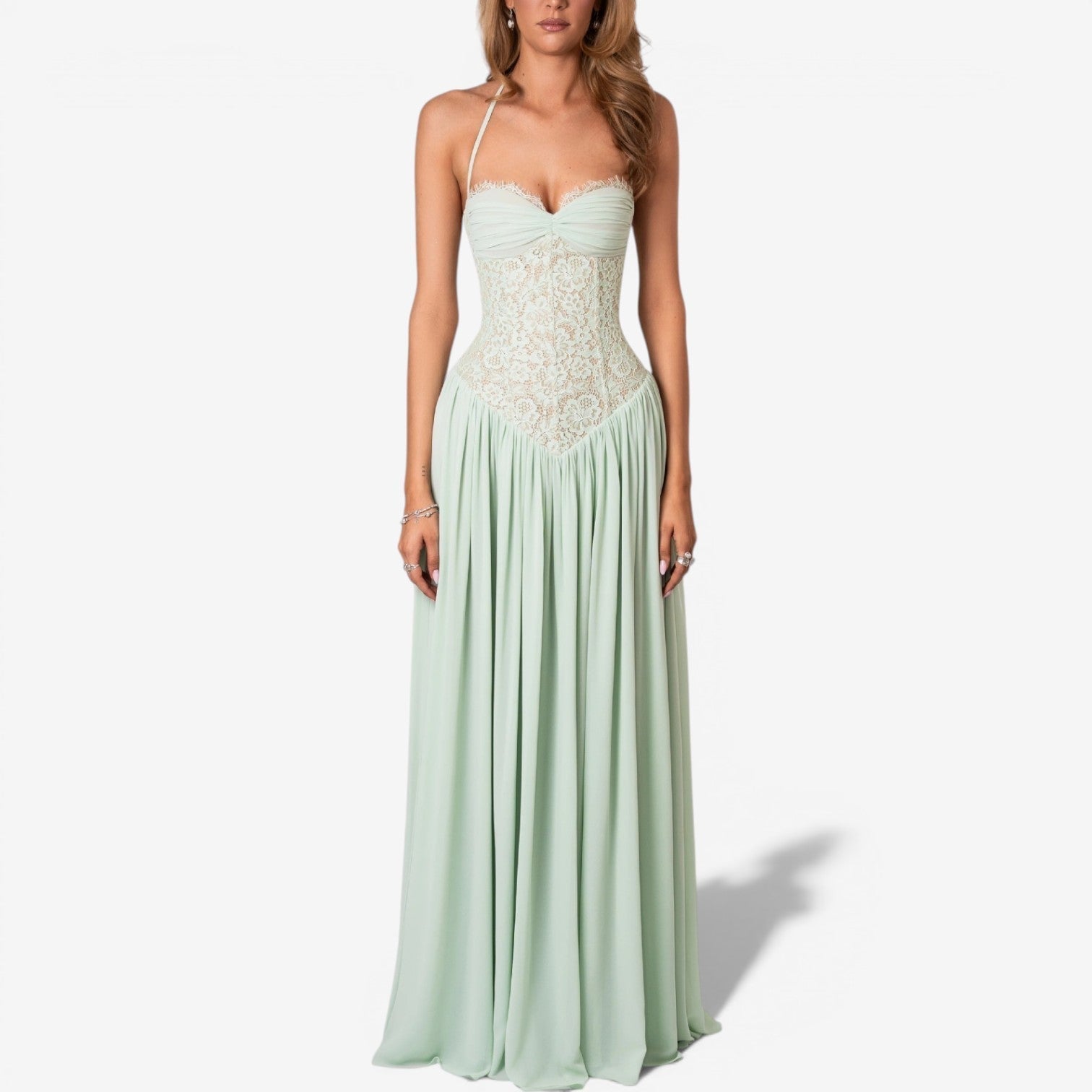 Audriana™ Lang chiffonkjole