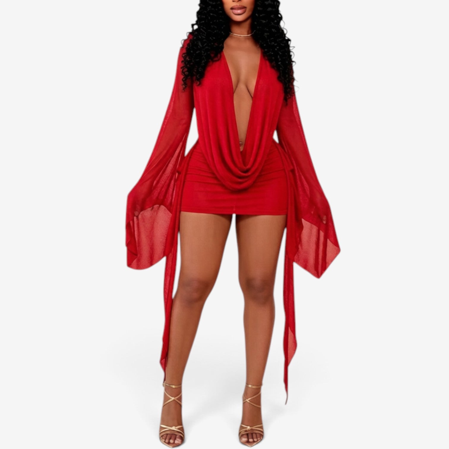Ricca™ Minikjole i chiffon