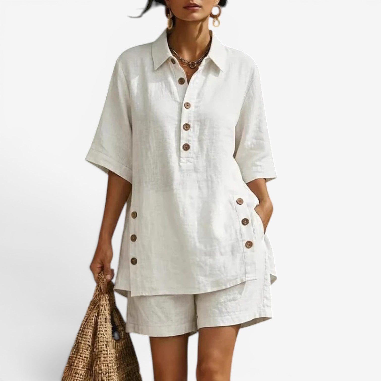Thalia™ Skjorte- og shortssett