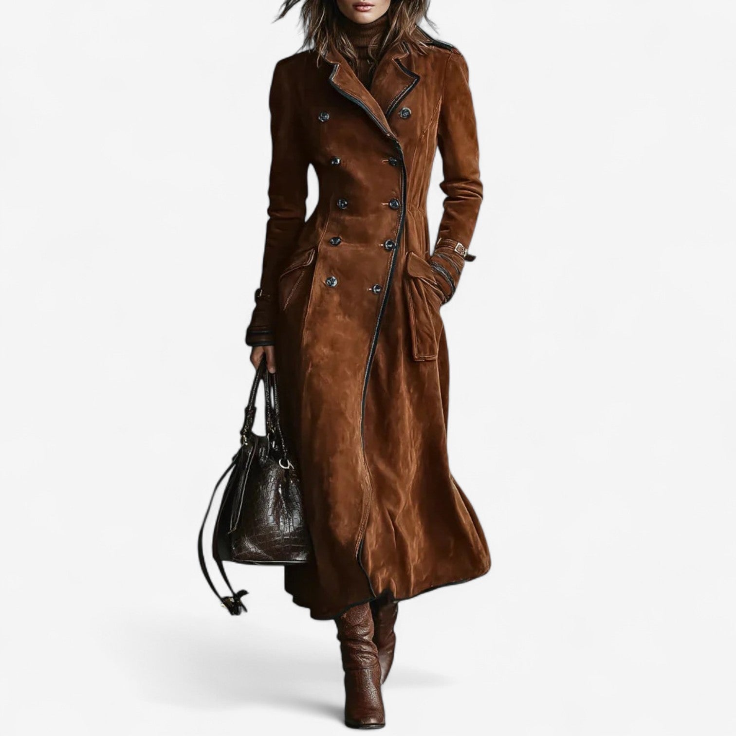 Nathaly™ Elegant semsket trenchcoat