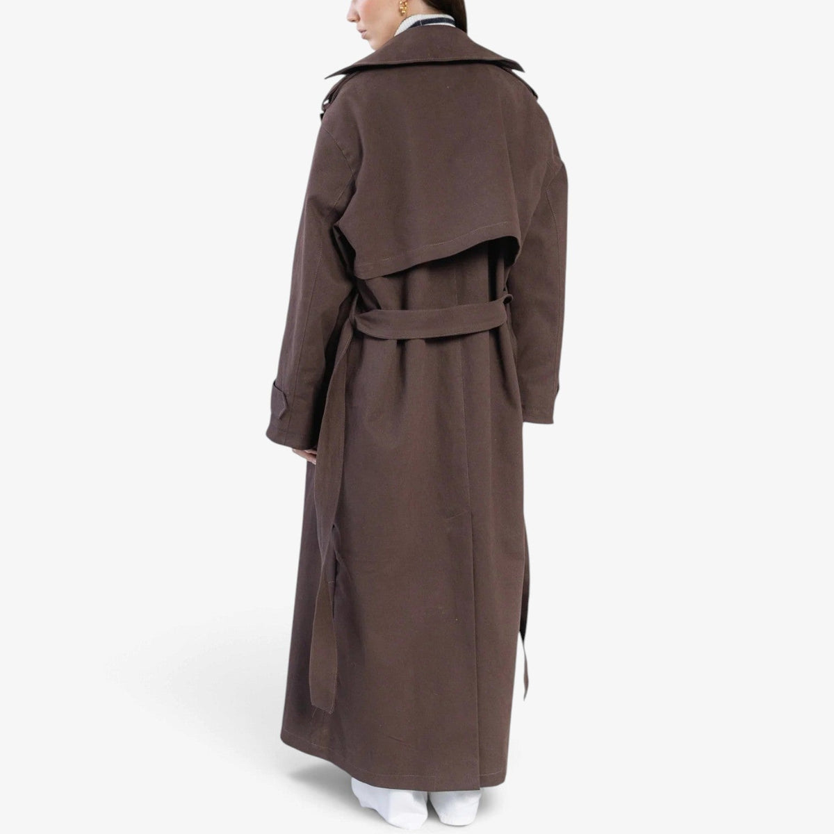 Coralie™ Strukturert lang trenchcoat