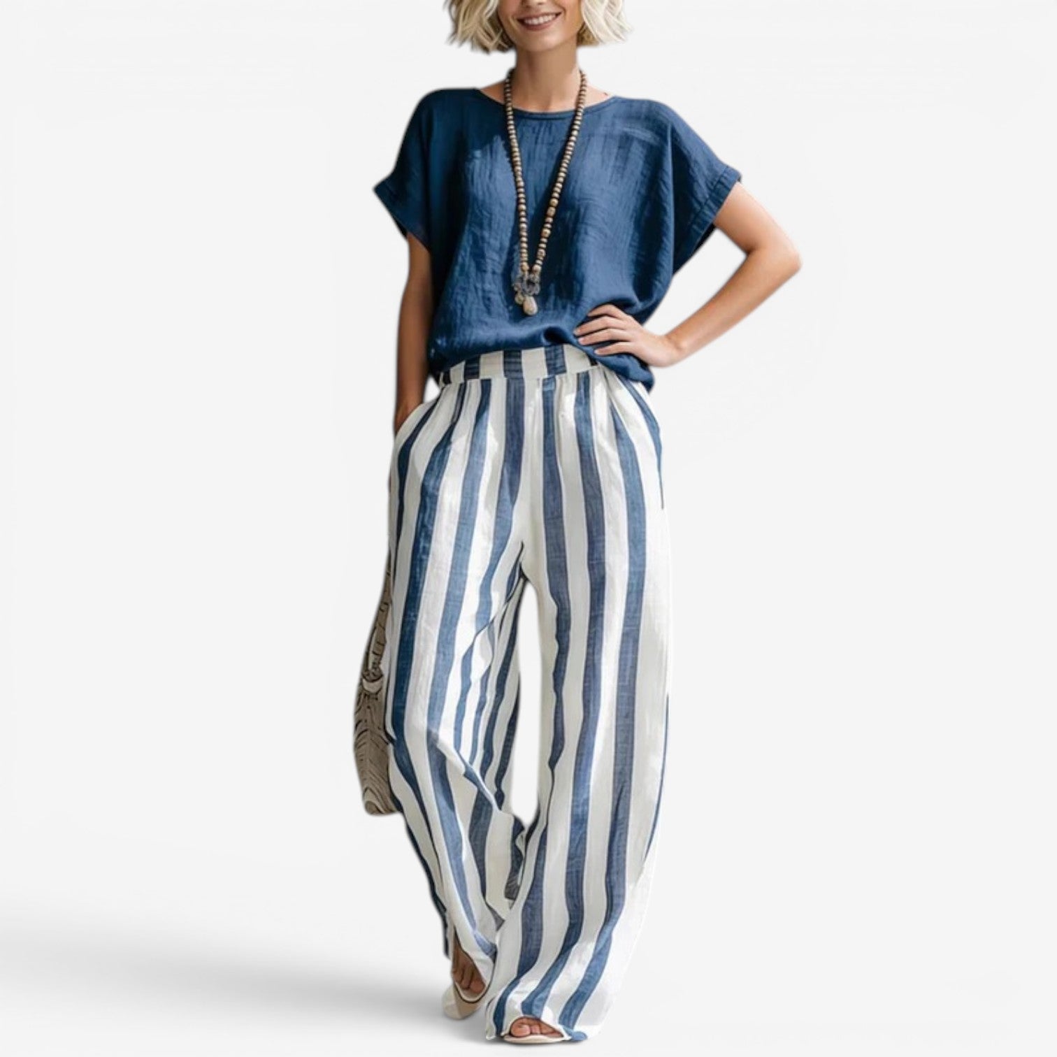 Charice™ Stripete todelt linsett