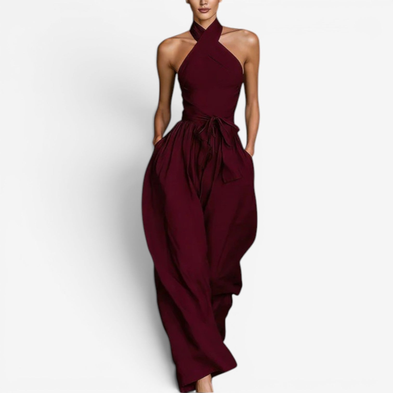 Daine™ Jumpsuit med omslagsutringning