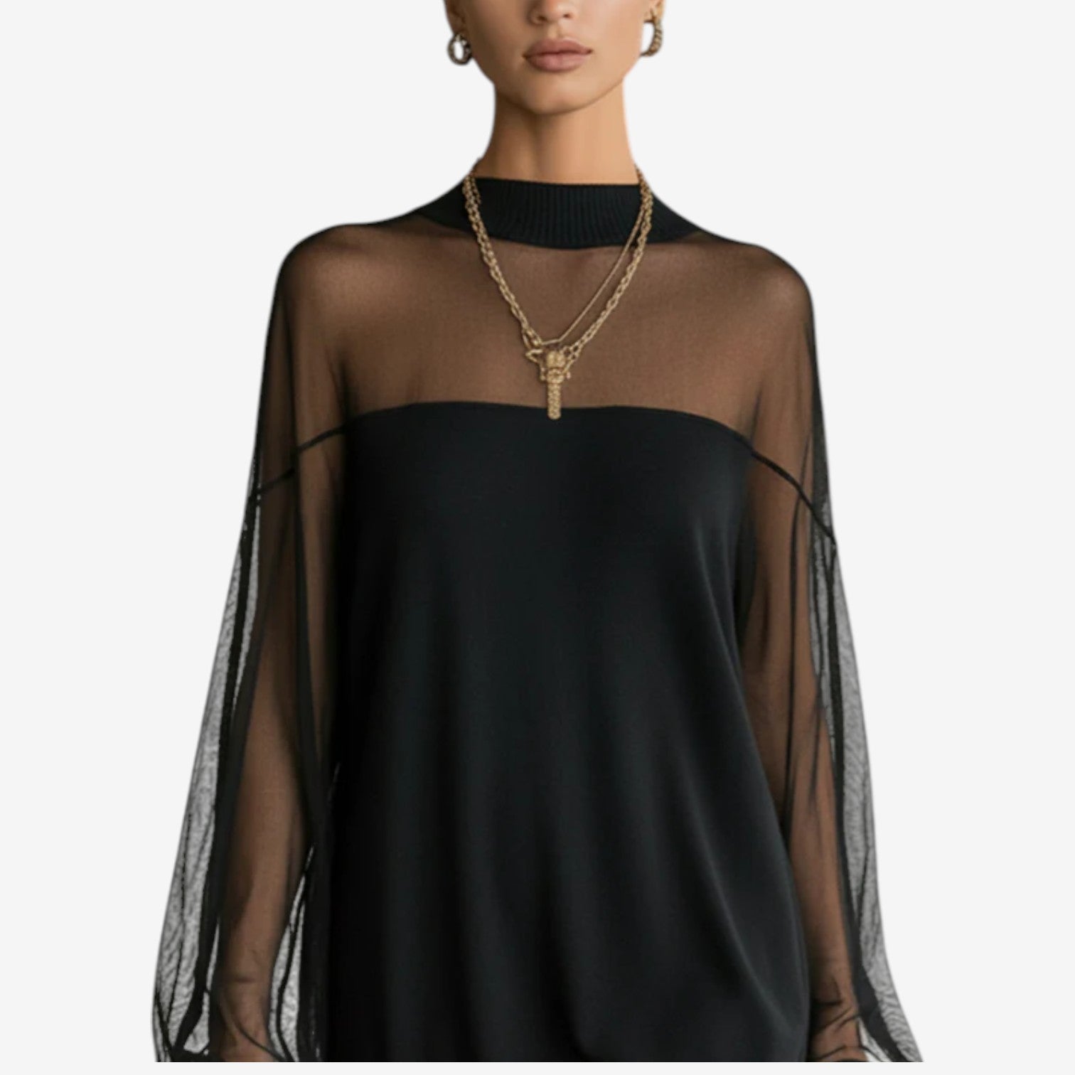 Antonella™ Transparent kort kjole