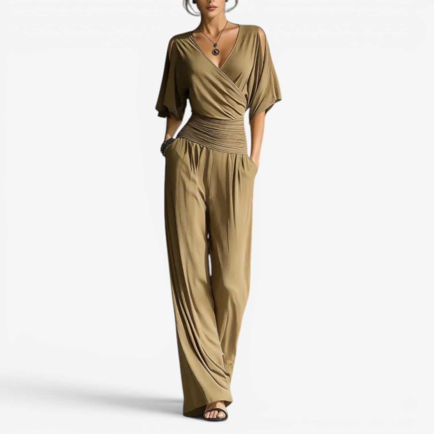 Cherryl™ Off-shoulder jumpsuit