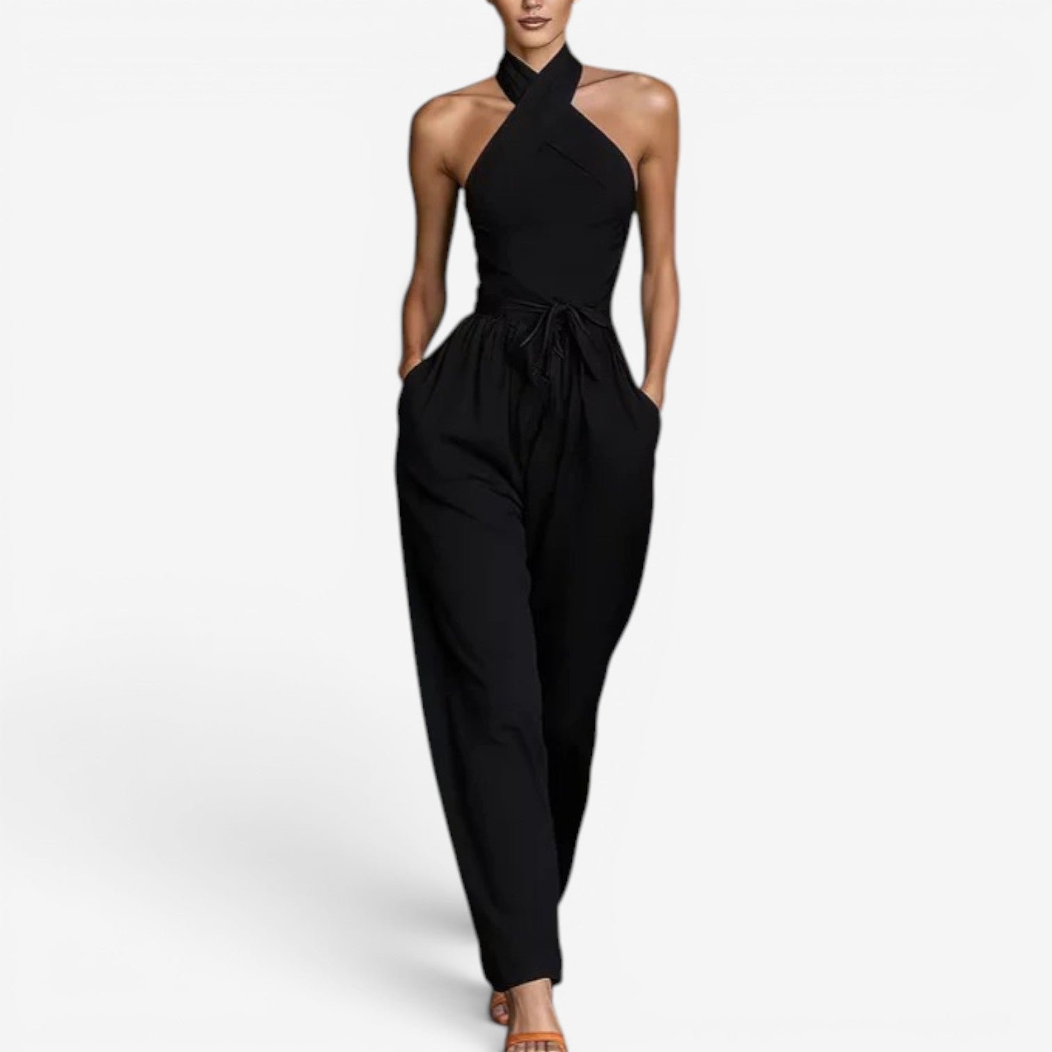 Daine™ Jumpsuit med omslagsutringning