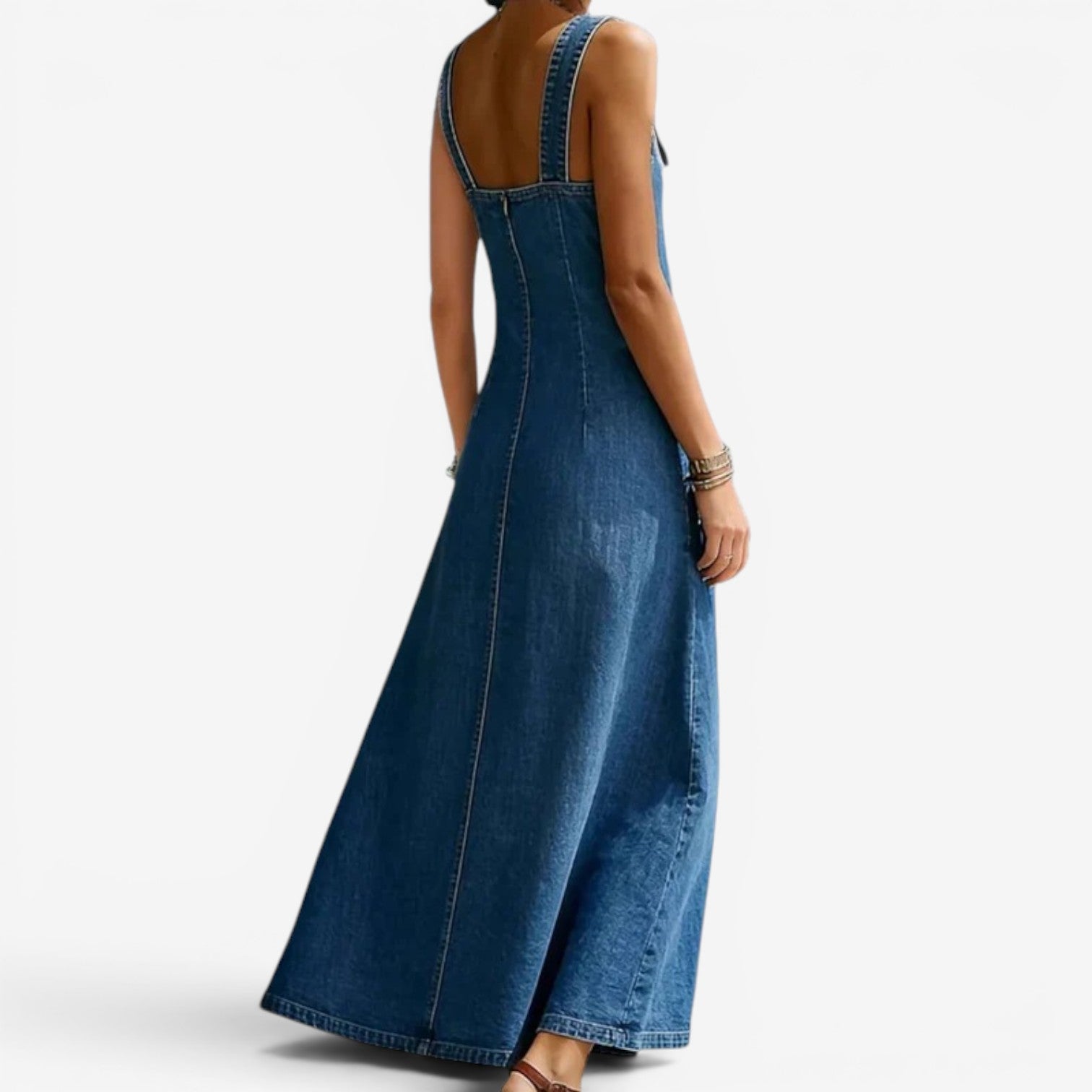 Ellen™ Lang denimkjole