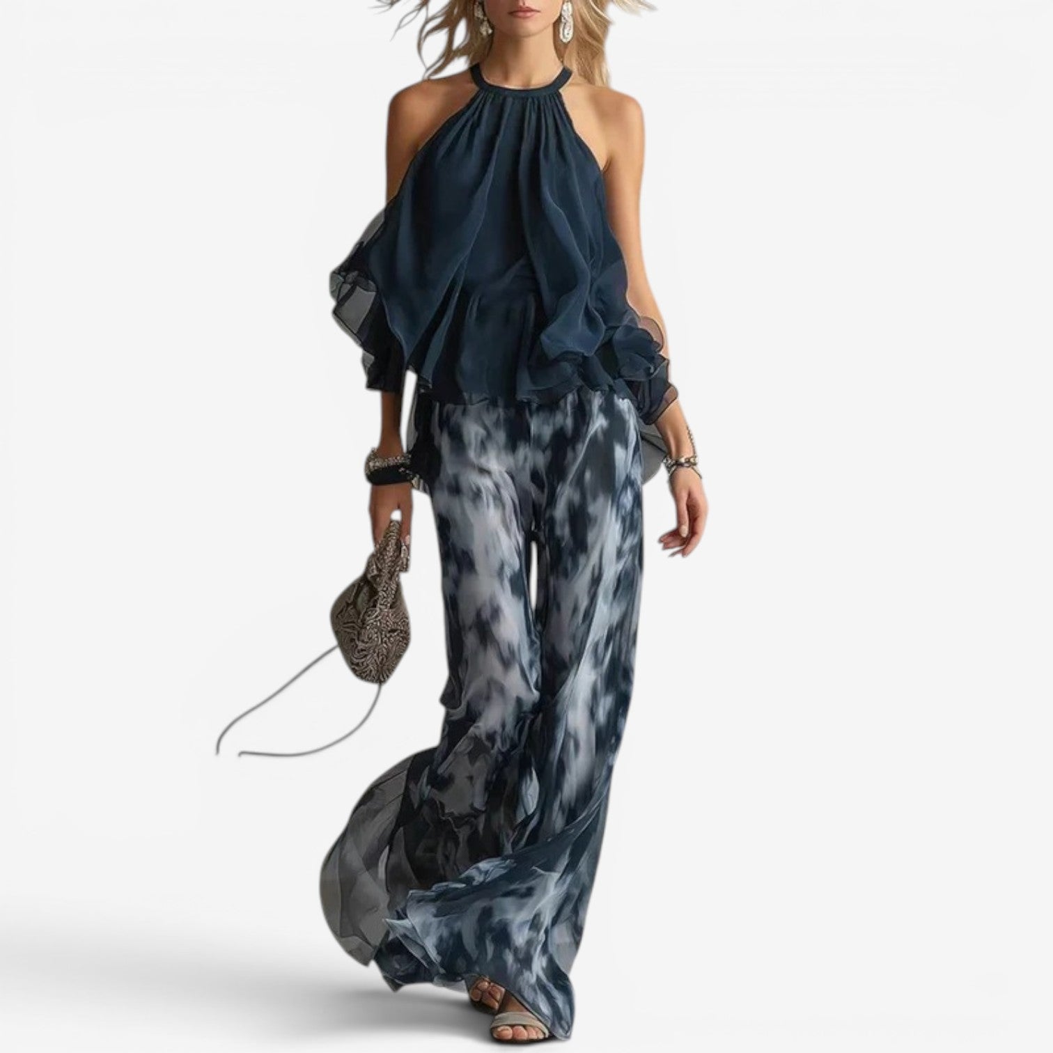 Marianne™ Komplett buksedress med volanger