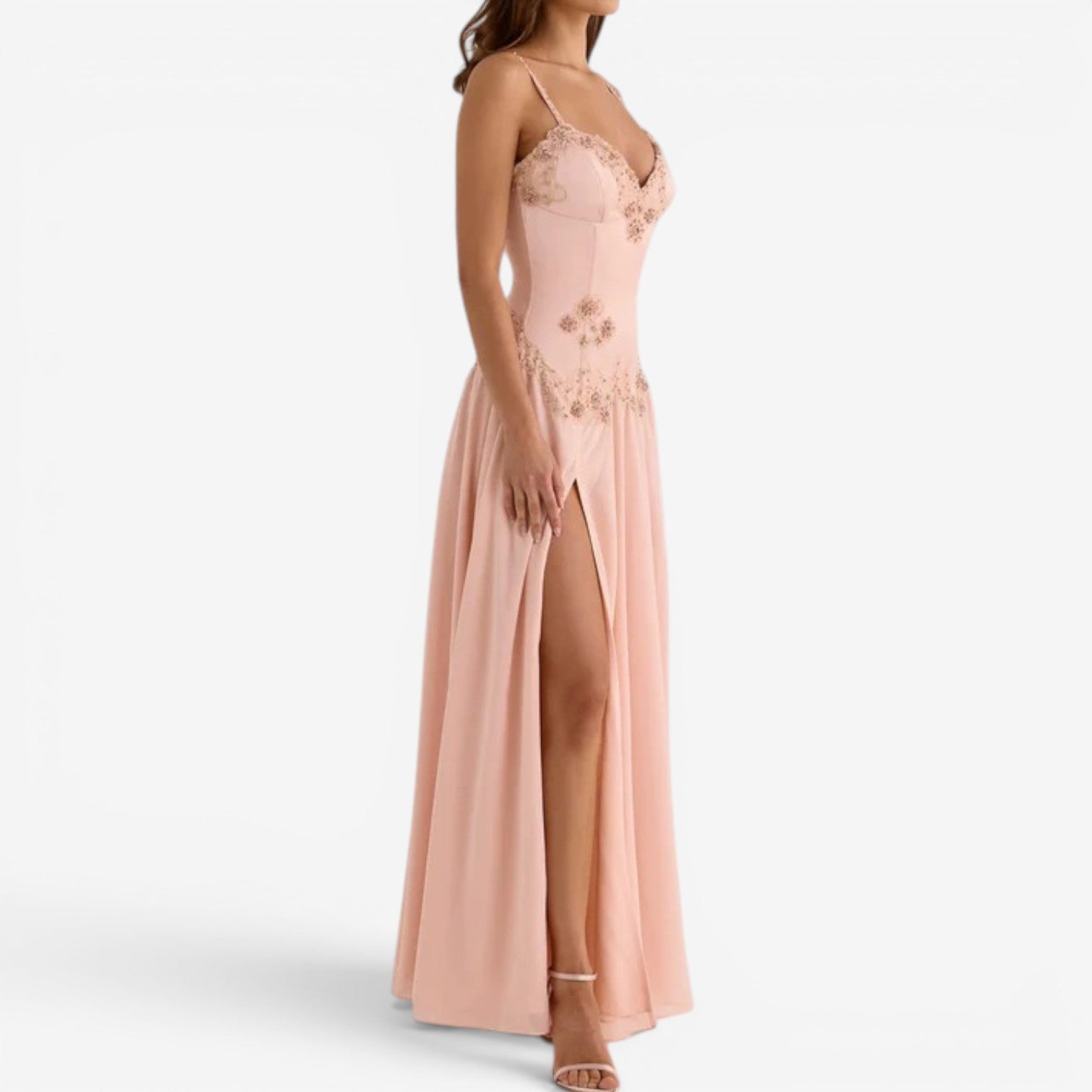 Kyla™ Lang chiffonkjole