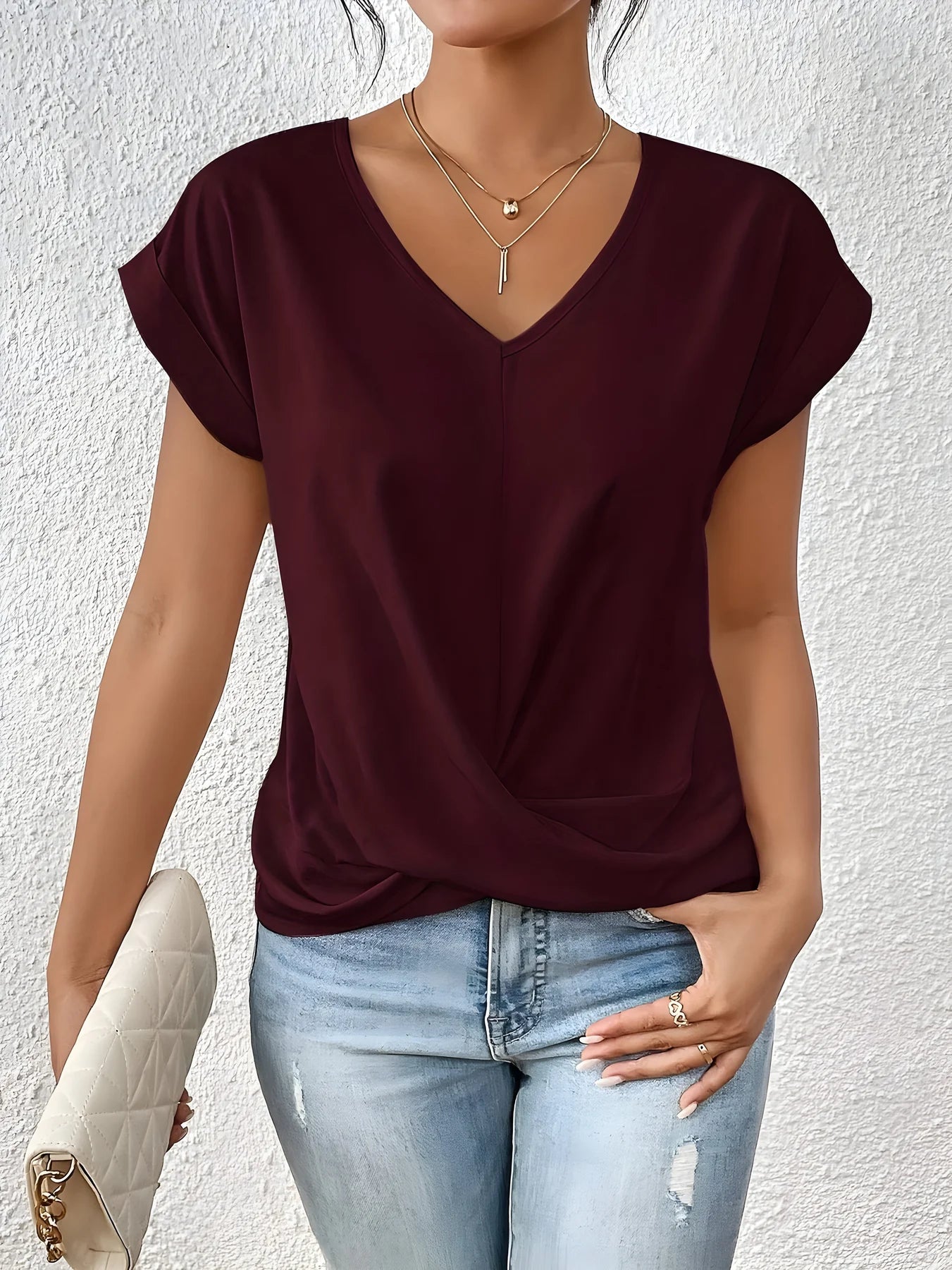 SOFY Elegant V-Neck Blouse™