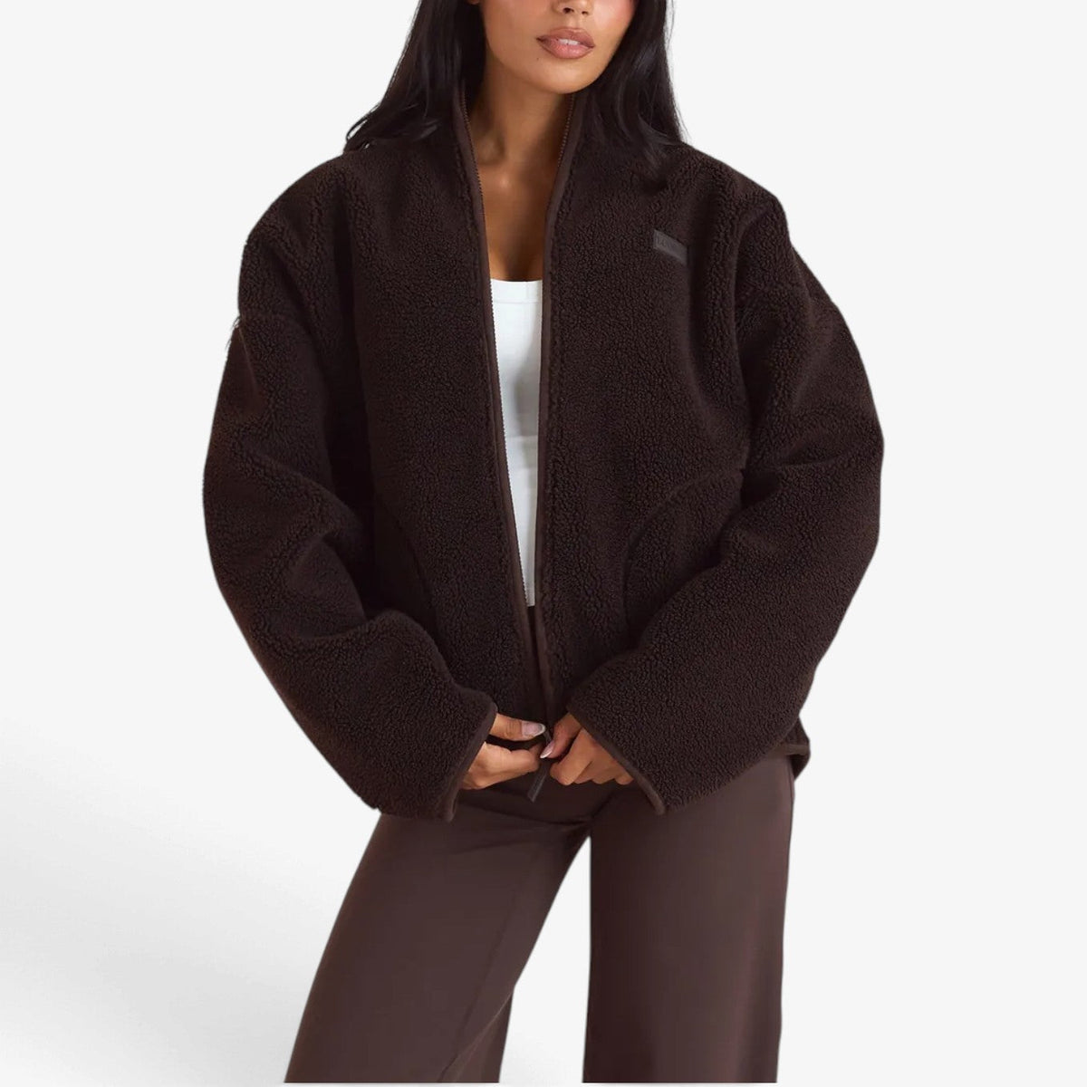Leonore™ Plysj Fleece-jakke med glidelås