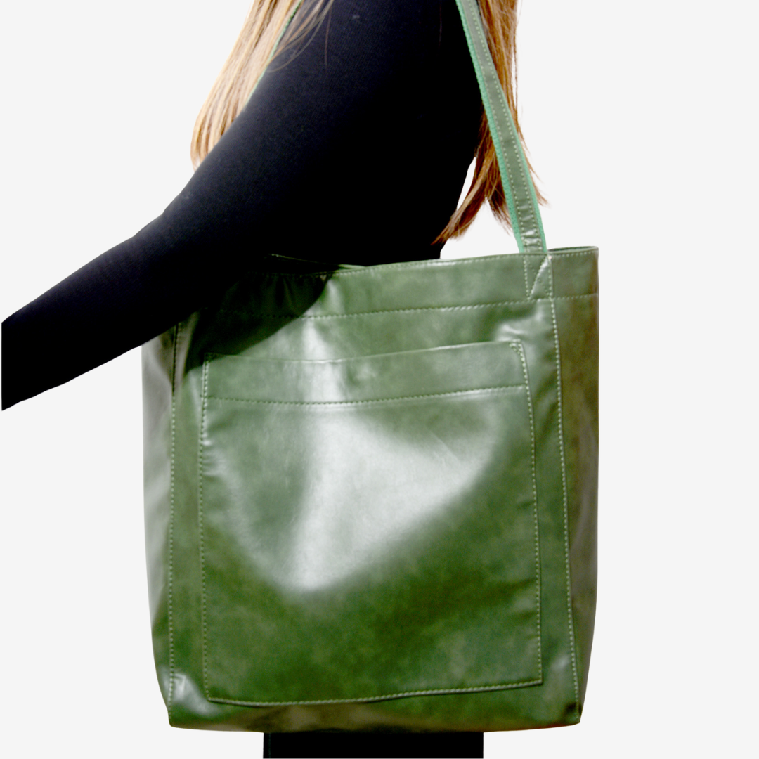 Evelyne™ Vintage skinn toteveske veske