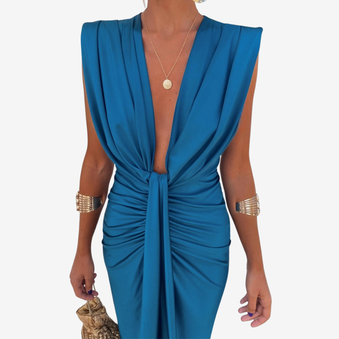 Assia™ Drapert midikjole