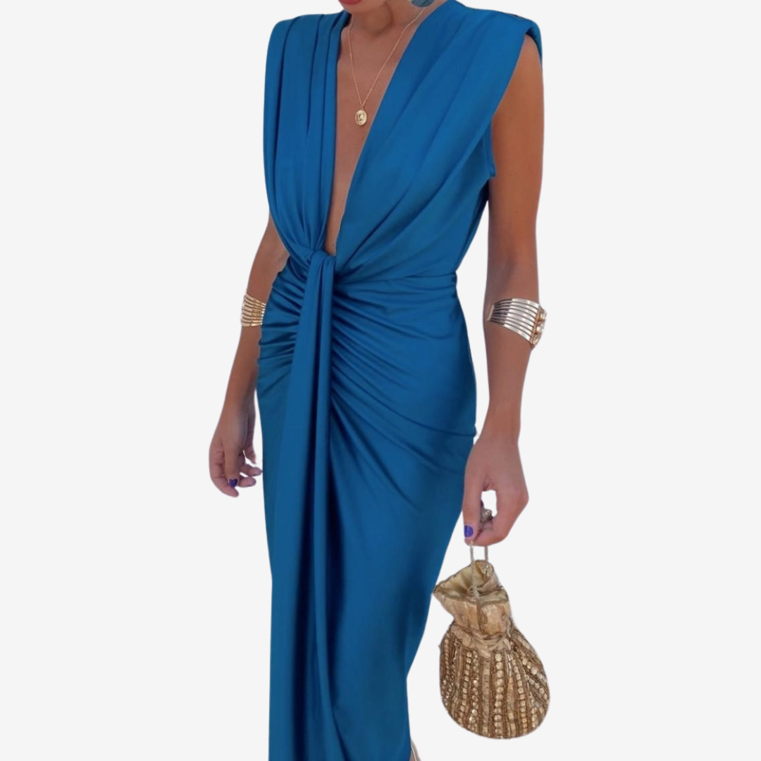 Assia™ Drapert midikjole