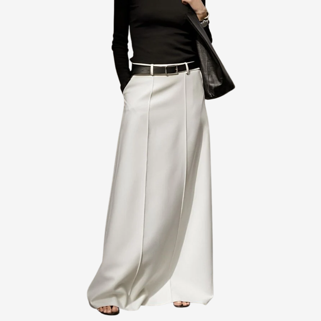 Irina™ Plissert maxi skjørt