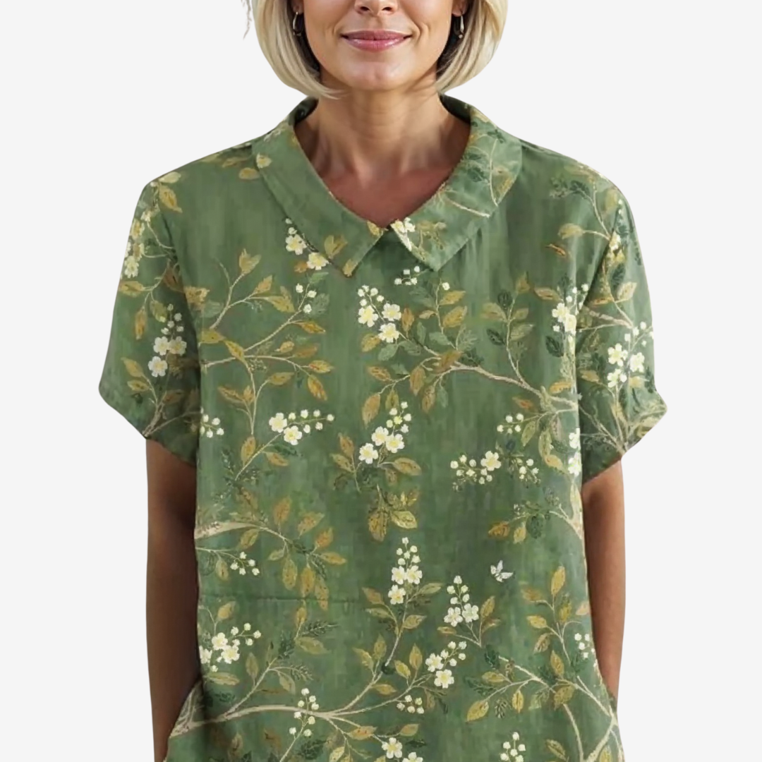 Amélie™ Vintage linbluse
