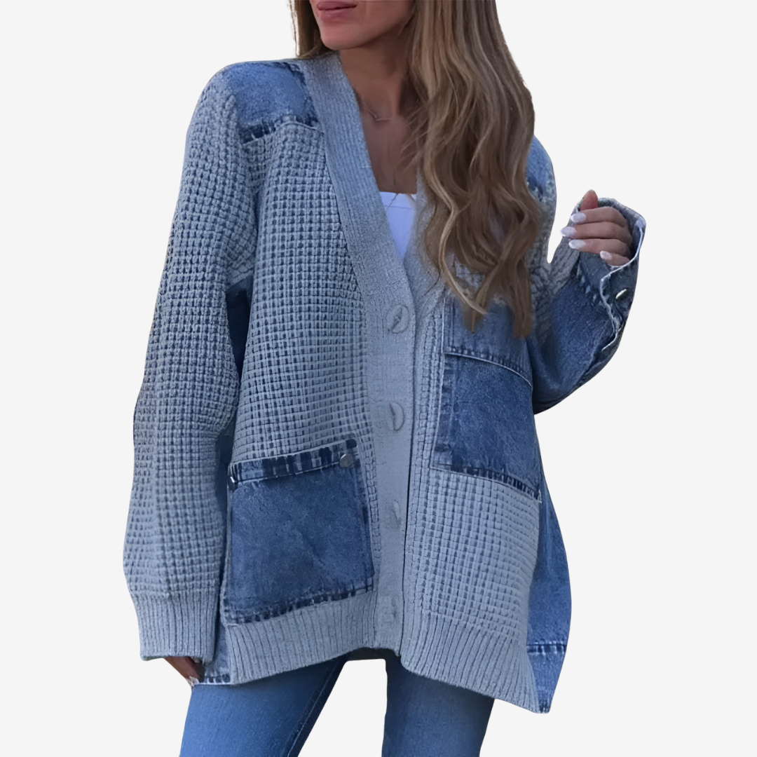Malika™ Patchwork cardigan