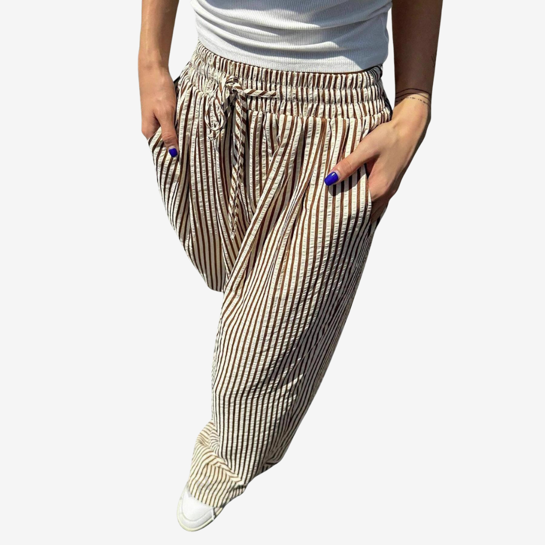 Zara™ Avslappede stripete bukser